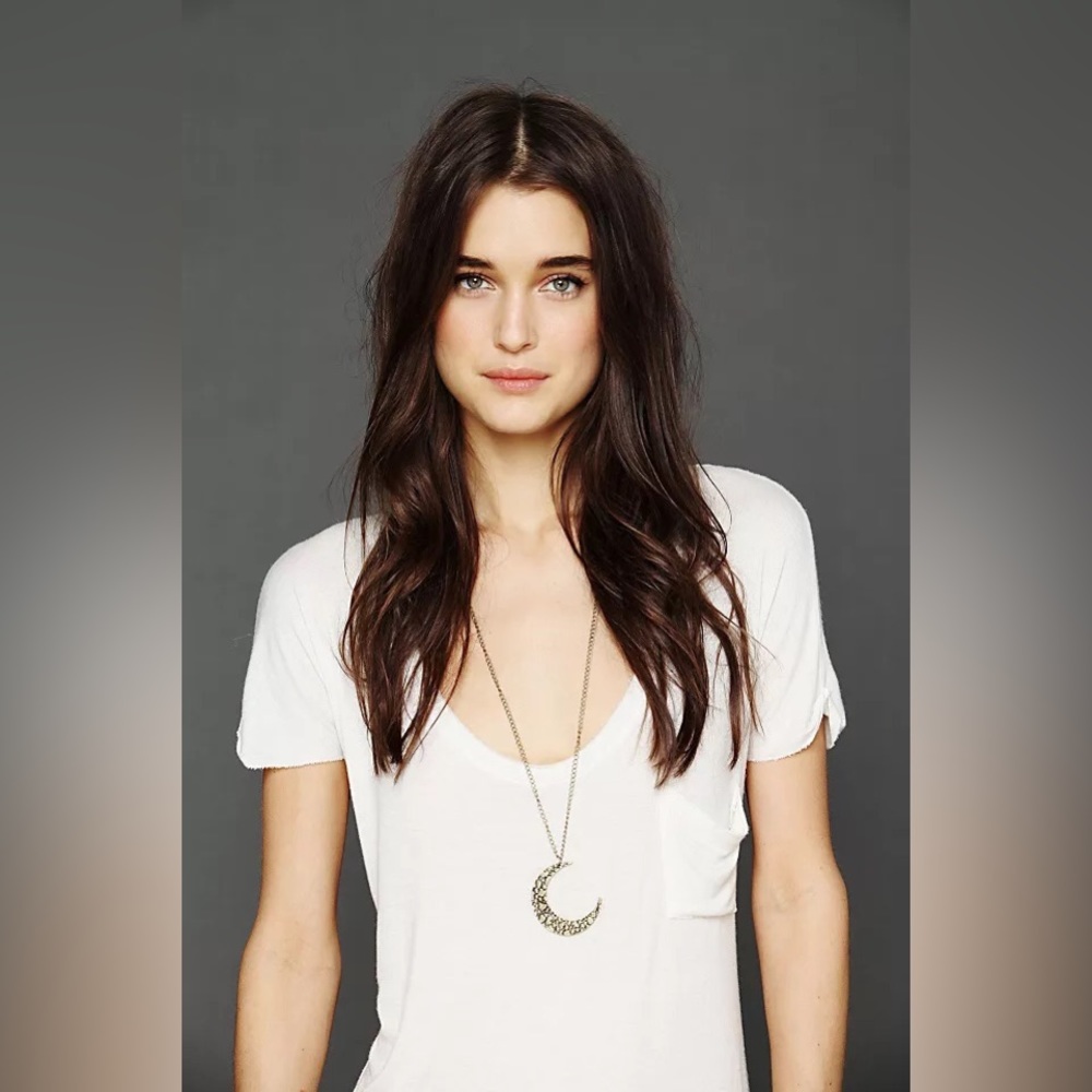 Free People moon crescent necklace